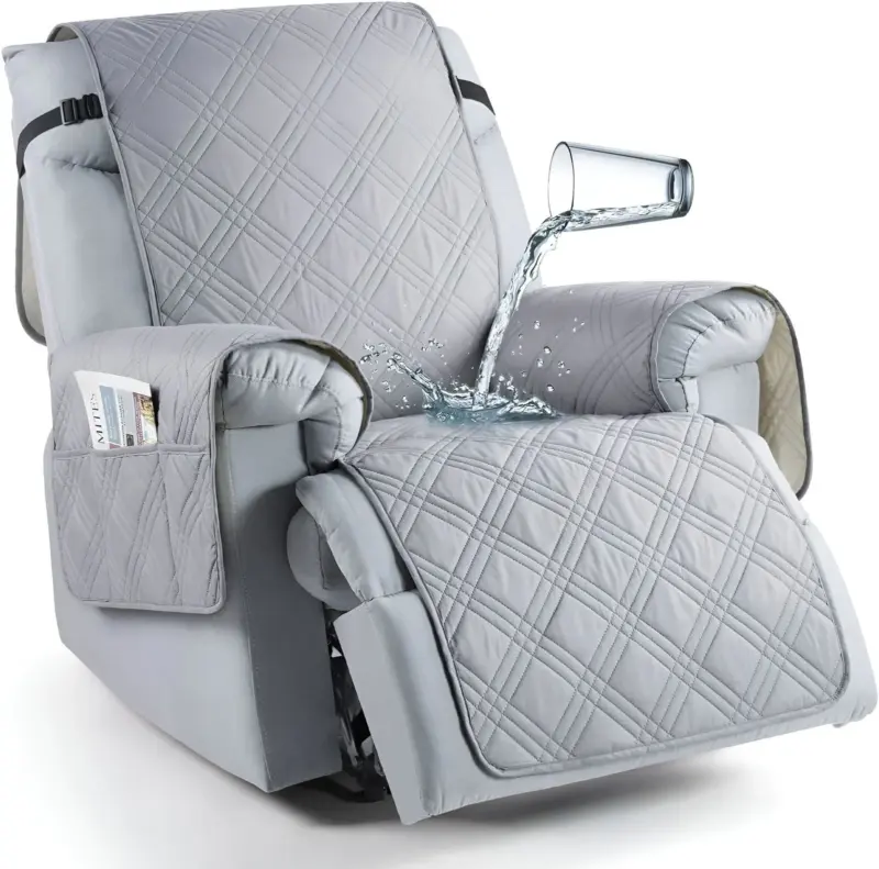 CozyShield Plaid Anti Slip Recliner Sofa Cover for All Around Protection tag1