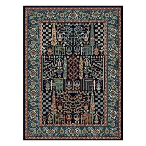 Cozy Boho Baroque Floral Rug Home Decoration Carpets -