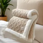 Cozy Cuddle Double Sided Cozy Cashmere Fleece Blanket for Nighttime Warmth with Style tag1