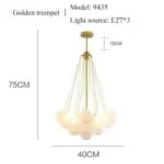 Cozy_Gold_Black_Frosted_Glass_Ball_LED_Pendant_Lighting_Room_Decor_Chandeliers_Indoor_-_-4166970 Cozy Gold Black Frosted Glass Ball LED Pendant Lighting Room Decor Chandeliers Indoor