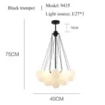 Cozy_Gold_Black_Frosted_Glass_Ball_LED_Pendant_Lighting_Room_Decor_Chandeliers_Indoor_-_-4166975 Cozy Gold Black Frosted Glass Ball LED Pendant Lighting Room Decor Chandeliers Indoor