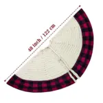 Cozy Knitted Christmas Tree Skirt tag1