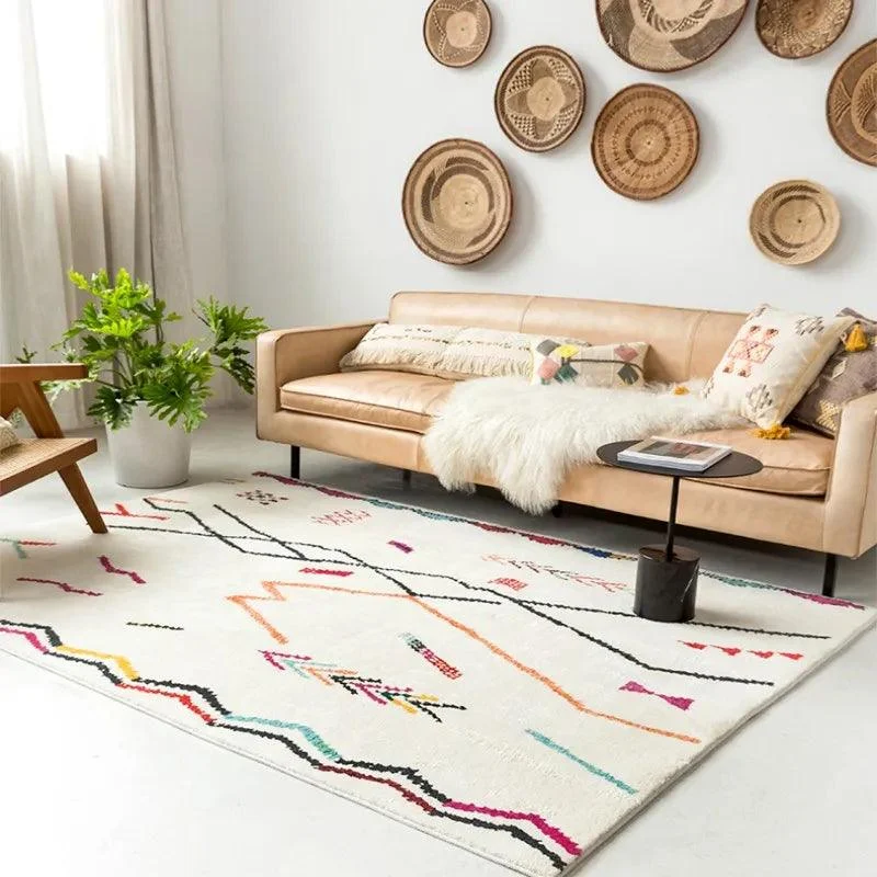 Cozy Morocco Fluffy Soft Baby Rug Carpets for Bedroom Decor - 