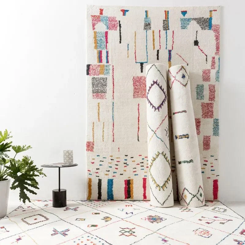 Cozy Morocco Fluffy Soft Baby Rug Carpets for Bedroom Decor -