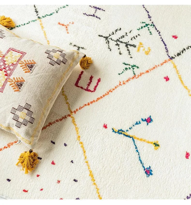 Cozy Morocco Fluffy Soft Baby Rug Carpets for Bedroom Decor -