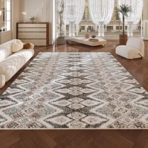 Cozy Persian Art Stripe Soft Rug Home Decoration for Balcony Bedroom