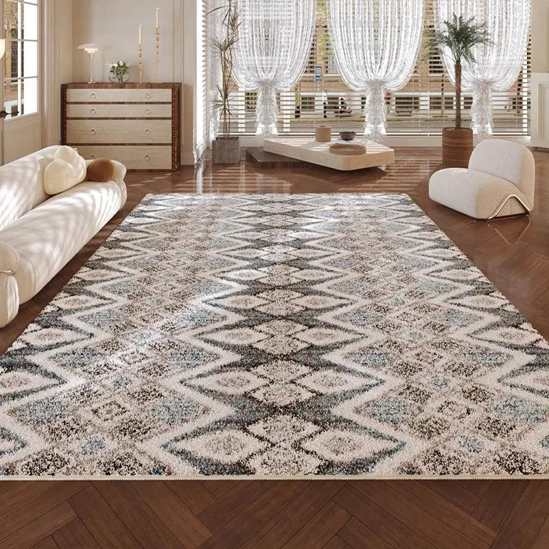 Cozy Persian Art Stripe Soft Rug Home Decoration for Balcony Bedroom - 