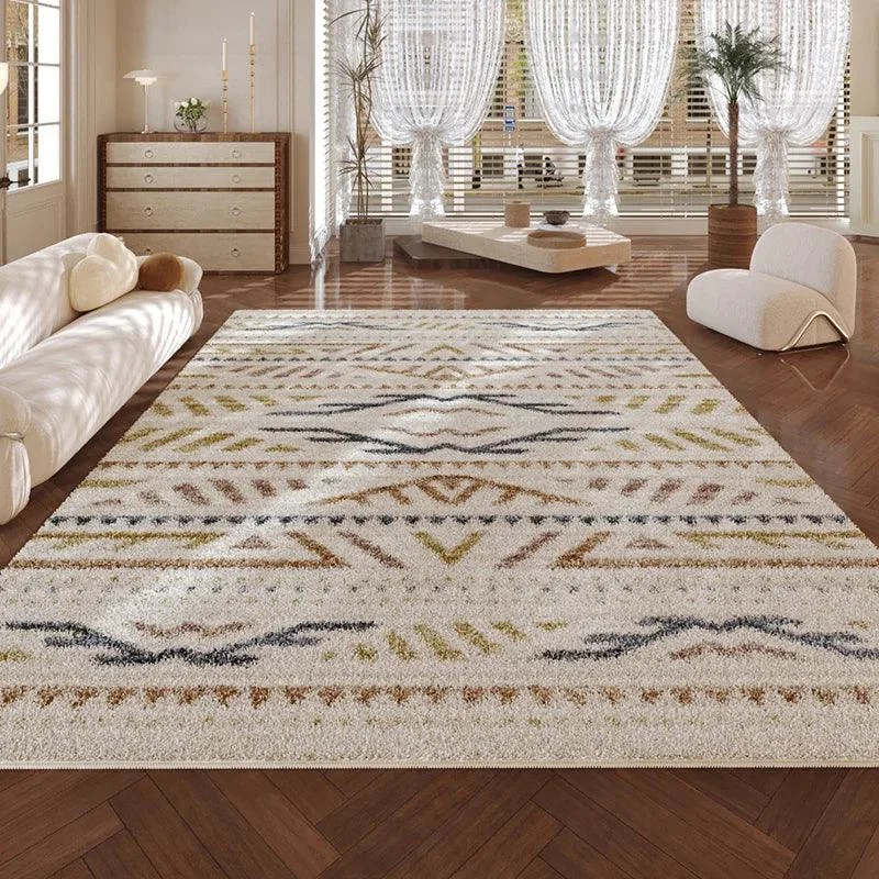 Cozy Persian Art Stripe Soft Rug Home Decoration for Balcony Bedroom -