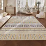 Cozy Persian Art Stripe Soft Rug Home Decoration for Balcony Bedroom