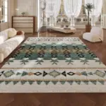 Cozy Persian Art Stripe Soft Rug Home Decoration for Balcony Bedroom