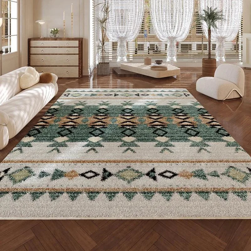 Cozy Persian Art Stripe Soft Rug Home Decoration for Balcony Bedroom -