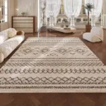 Cozy Persian Art Stripe Soft Rug Home Decoration for Balcony Bedroom