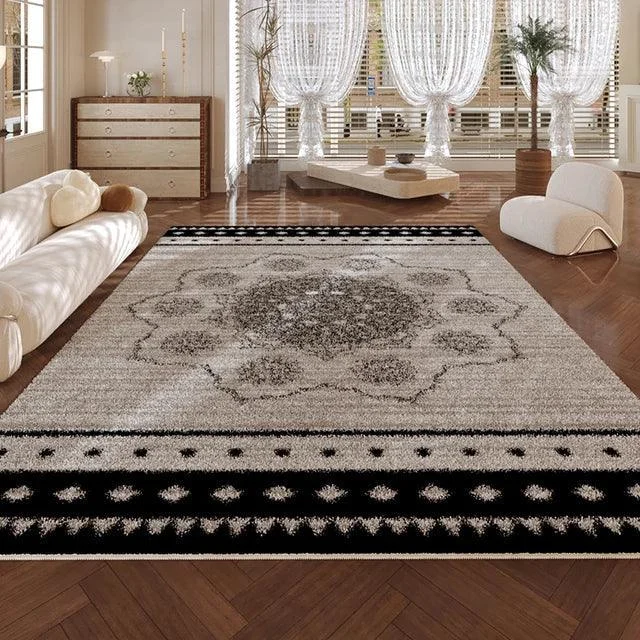 Cozy Persian Art Stripe Soft Rug Home Decoration for Balcony Bedroom -