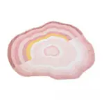 Cozy Pink Green Cloud Abstract Rug Decoration Sofa Bedroom