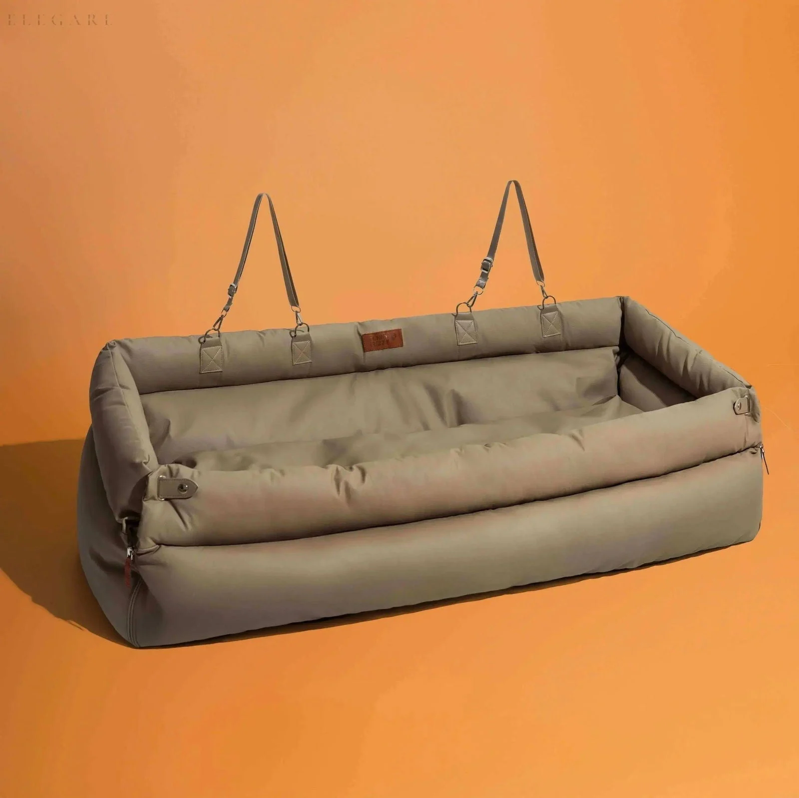 Cozypets - TravelPaws Bed - Luxurious Faux Leather Dog Car Bed -  - #tag1#