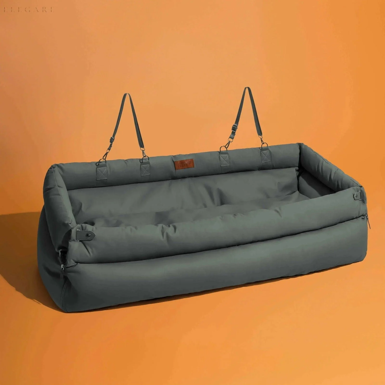 Cozypets - TravelPaws Bed - Luxurious Faux Leather Dog Car Bed -  - #tag1#