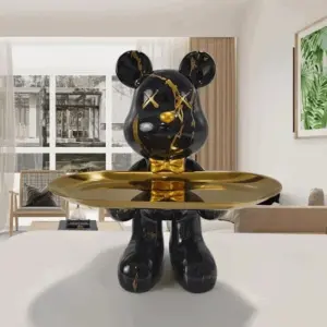 CraftBear - Bear statue with tray
