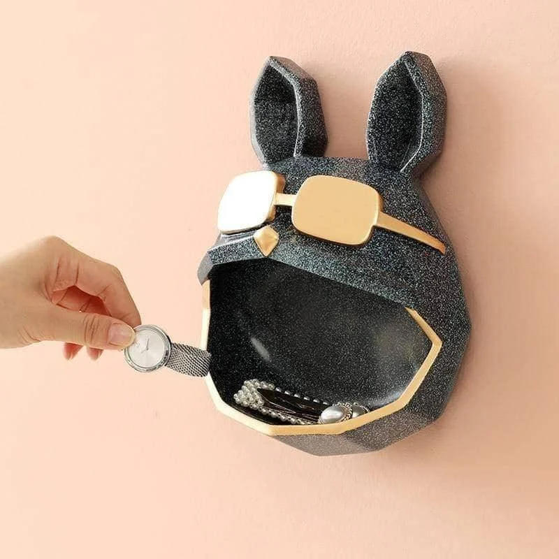 Crafted Dog Wall Key Storage Holder Rack - Organize Your Keys in Style -