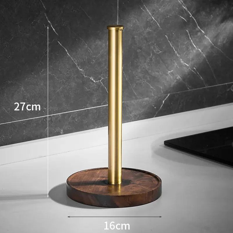 Crafted Walnut Paper Towel Holder -  - #tag1#