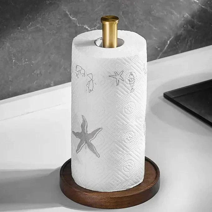 Crafted Walnut Paper Towel Holder -  - #tag1#