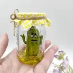 Cranky Pickle Sculpture in Jar tag1