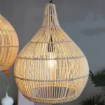 CrateGleam Geometric Braided Rattan Pendant Light tag1