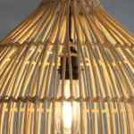 CrateGleam Geometric Braided Rattan Pendant Light tag1