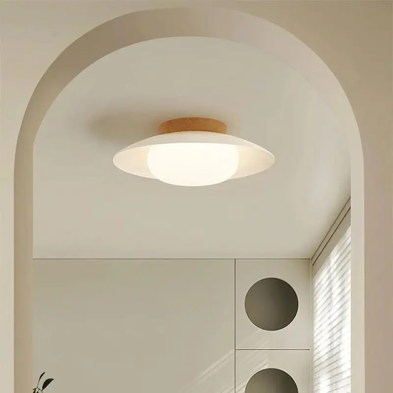 CreamRoundWhiteCeilingPendantLight