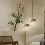 Cream Travertine Pendant Light Round Ceiling Light Retro Pendant Light tag1