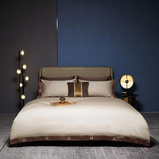 Cream Visna – Duvet Cover Set Made of Egyptian Cotton -  - #tag1#
