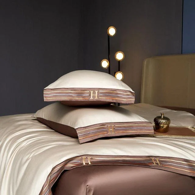 Cream Visna – Duvet Cover Set Made of Egyptian Cotton -  - #tag1#