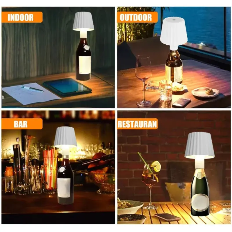 Creatieve Fles Lamp Afneembare Wijnfles Tafellamp Oplaadbare Sfeer Touch Nachtlampje Home Decor Xmas Cadeau 34b06b46 dbbd 4847 a1b5 bd0ed5e0539c