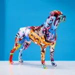 Creative Colorful Art Animal Rottweiler Resin Crafts Home Decoration Color Modern Simple Decoracion Hogar Moderno Ornaments 106beae6 8c5e 49f2 8d92 005af7f3e576