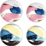 Creative Oil Painting Dinner Plate Set Porcelain Dishes and Plates Decorative Plate Steak Food Dessert Dinner