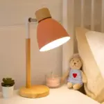 Creative-Table-Nordic-Lamp-Wooden-Art-LED-Turn-Head-Simple-Desk-Lights-Eye-Protection-Reading-Living Creative Table Nordic Lamp Wooden Art LED Turn Head Simple Desk Lights Eye Protection Reading Living