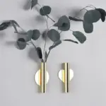 Creative Wall Florist Nordic Style Wall Flower Vase Gold Non punch Wall Decoration Pendant for Living