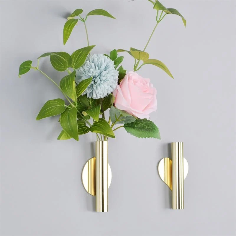 Creative Wall Florist Nordic Style Wall Flower Vase Gold Non Punch Wall Decoration Pendant For Living 803e9481 698e 4b79 Bd50 8c9471142fed