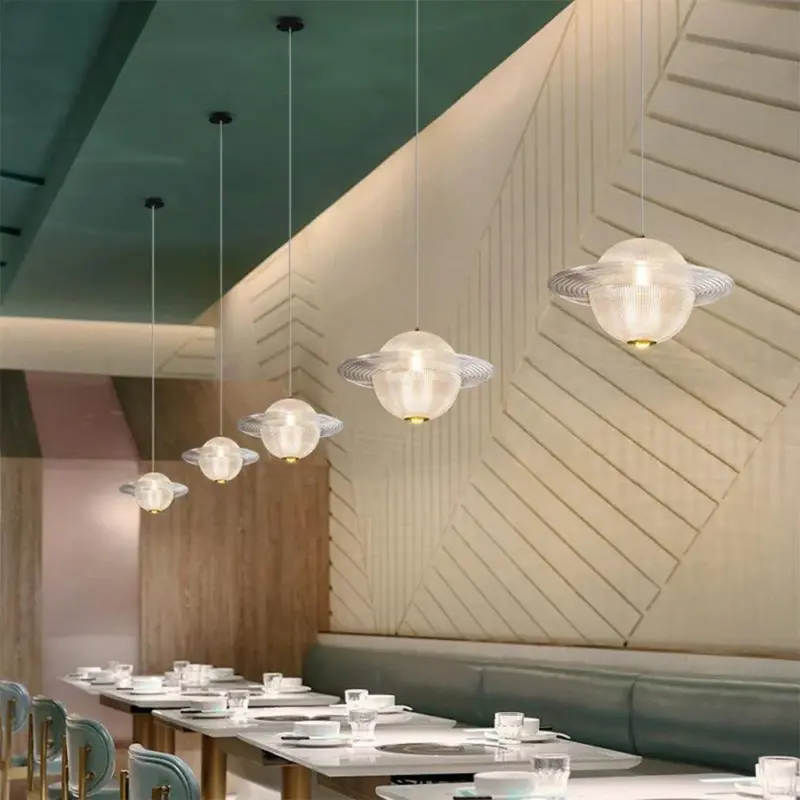 CreativeGlassPlanetCeilingPendantLight