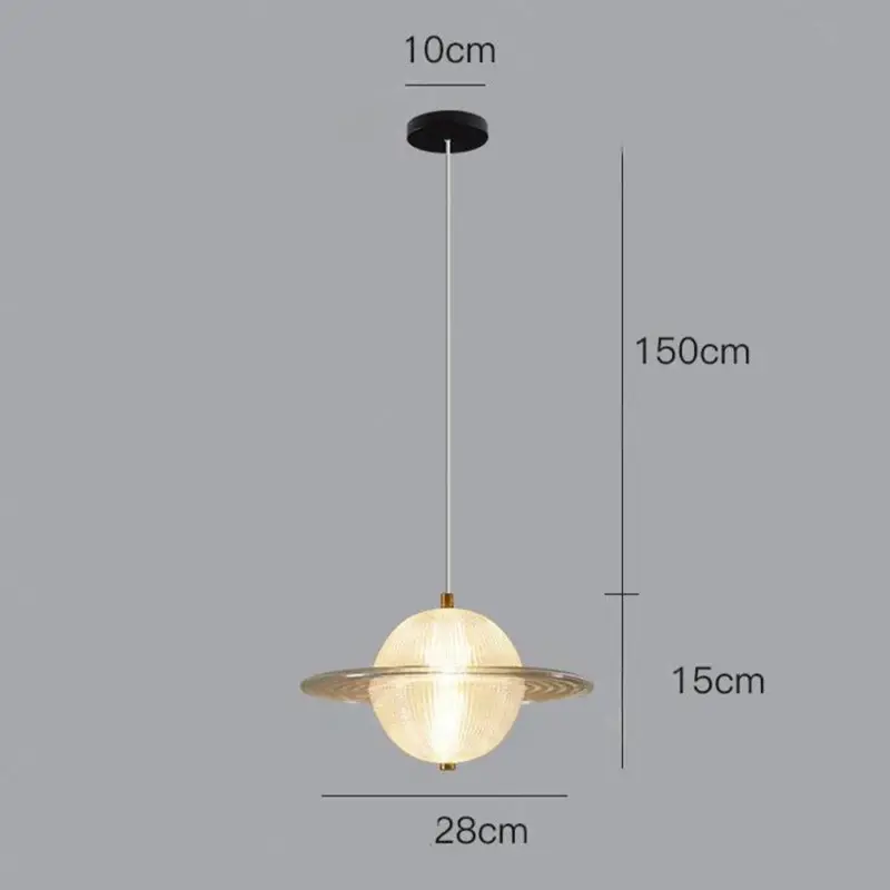 CreativeGlassPlanetCeilingPendantLight