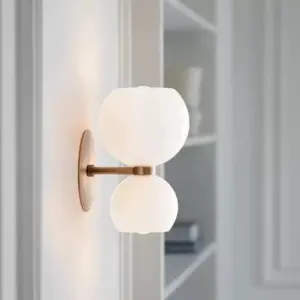 Homeko Modern 2 Heads Glass Wall Lamp