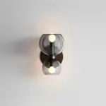 CreativeModern2HeadsGlassWallLamp