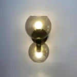 CreativeModern2HeadsGlassWallLamp