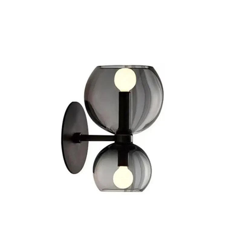 CreativeModern2HeadsGlassWallLamp