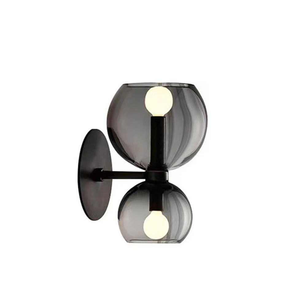 Creativemodern2headsglasswalllamp 3