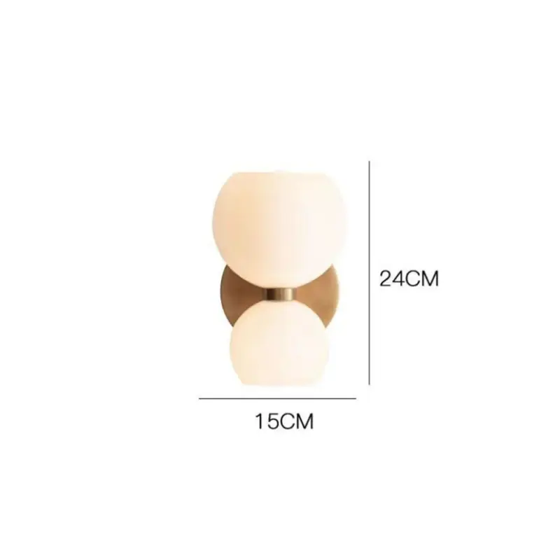 CreativeModern2HeadsGlassWallLamp