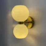 CreativeModern2HeadsGlassWallLamp
