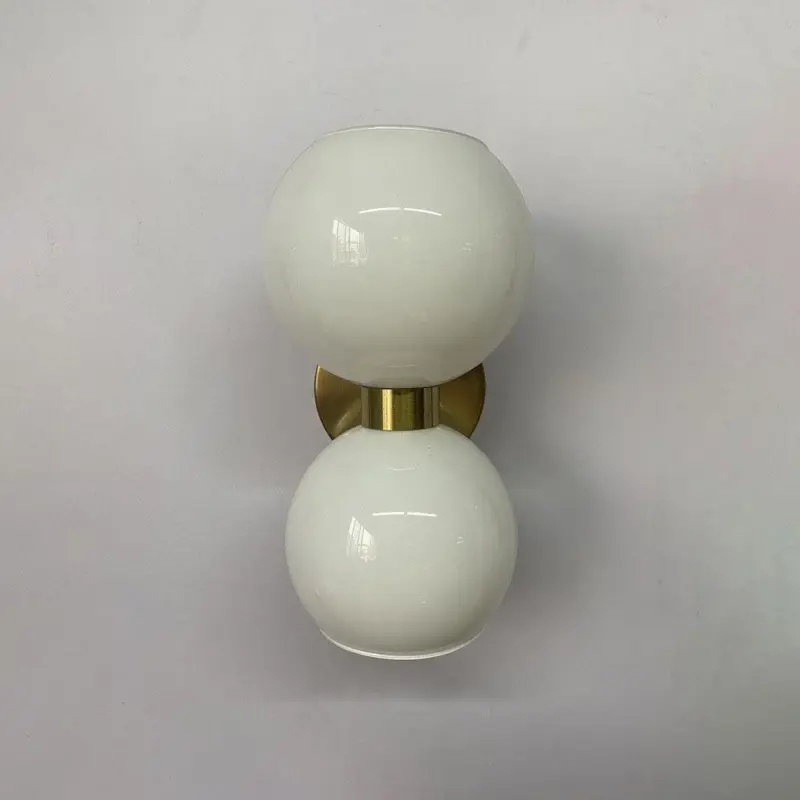 CreativeModern2HeadsGlassWallLamp