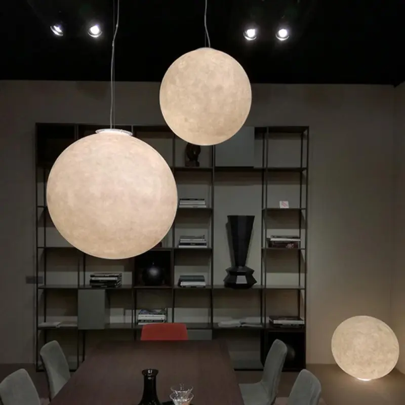 CreativeMoonPendantLightBallFloorLamp