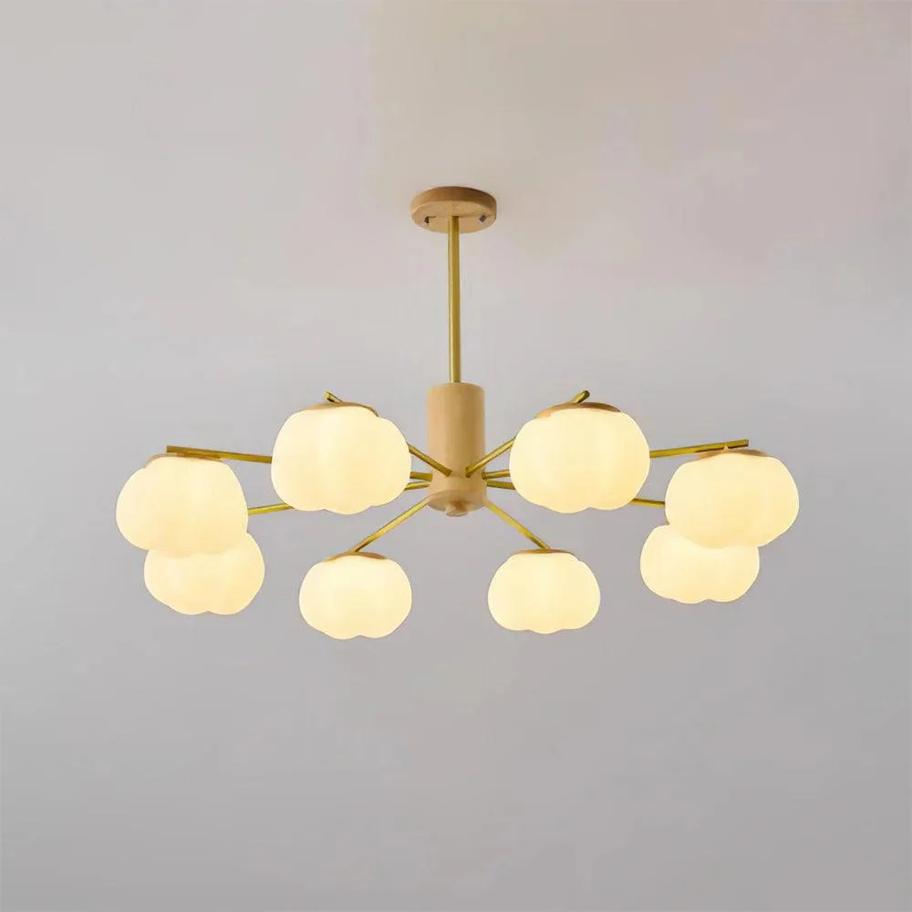 Creativewoodencottonballslivingroomchandelier Homdiy 6