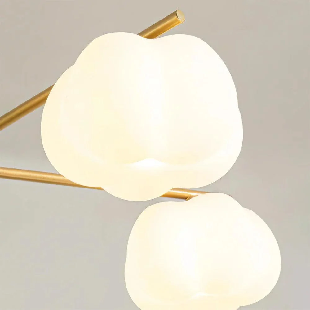 Creativewoodencottonballslivingroomchandelier Homdiy 8